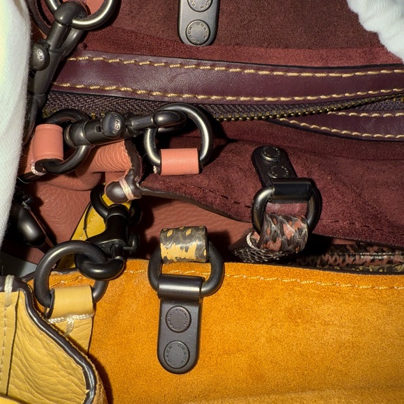 Coach Coral Satchel Bag with Textured Handles - Picture 10 of 10